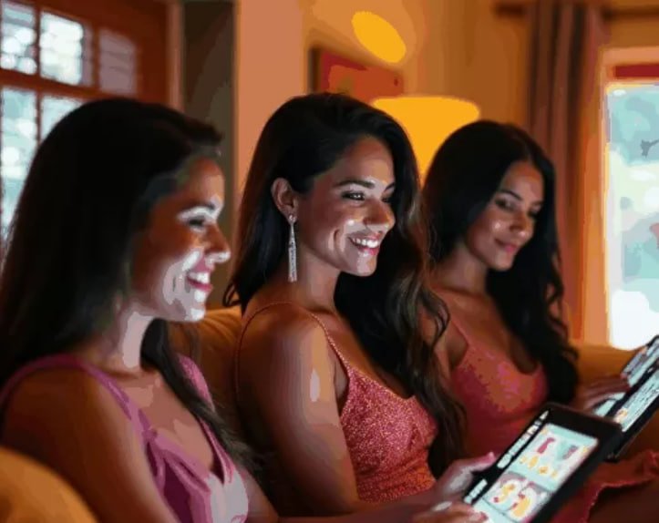 Filipino player accessing pba odds live dealer baccarat table on smartphone